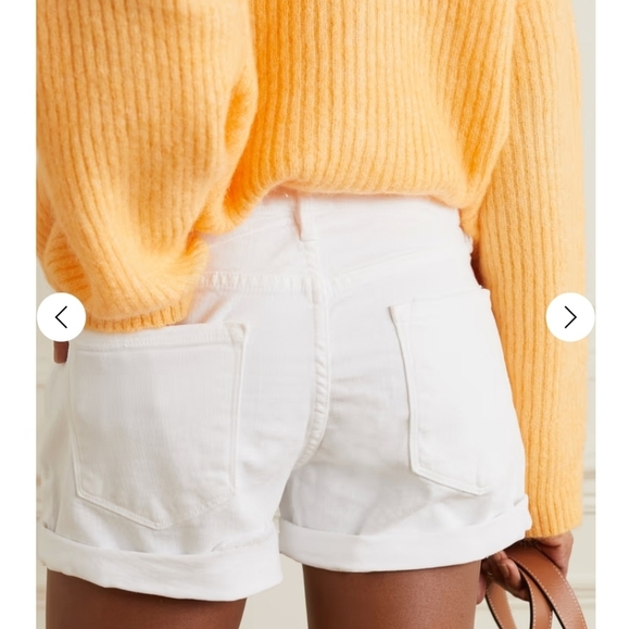 FRAME Le Cutoff denim White  shorts size 25 - Picture 4 of 16
